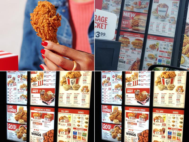 KFC Menu