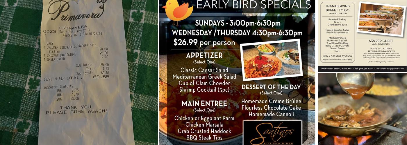Primavera Menu