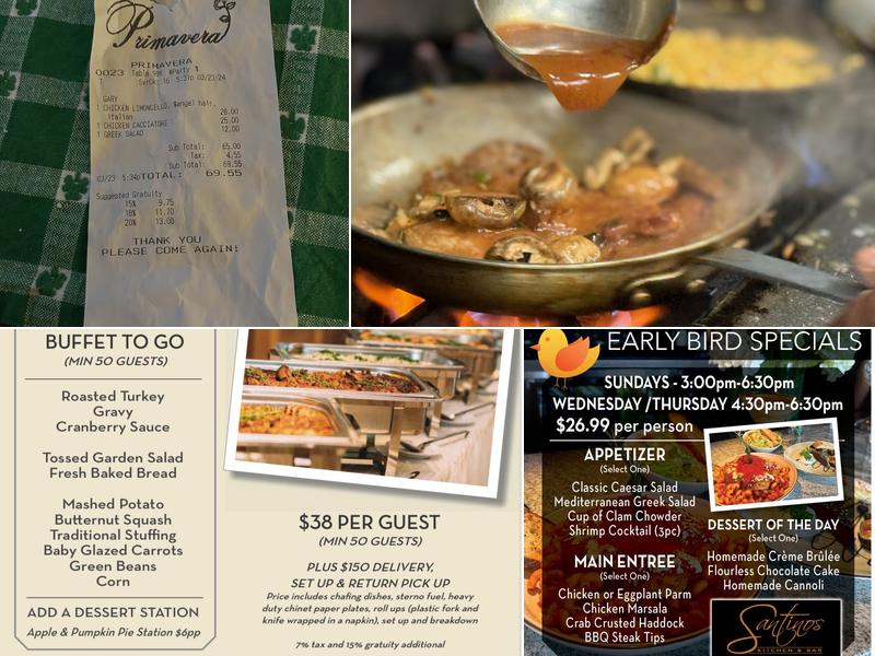 Primavera Menu