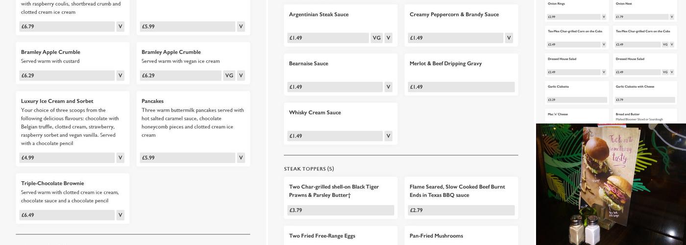 The Caledonian - Pub & Grill Menu