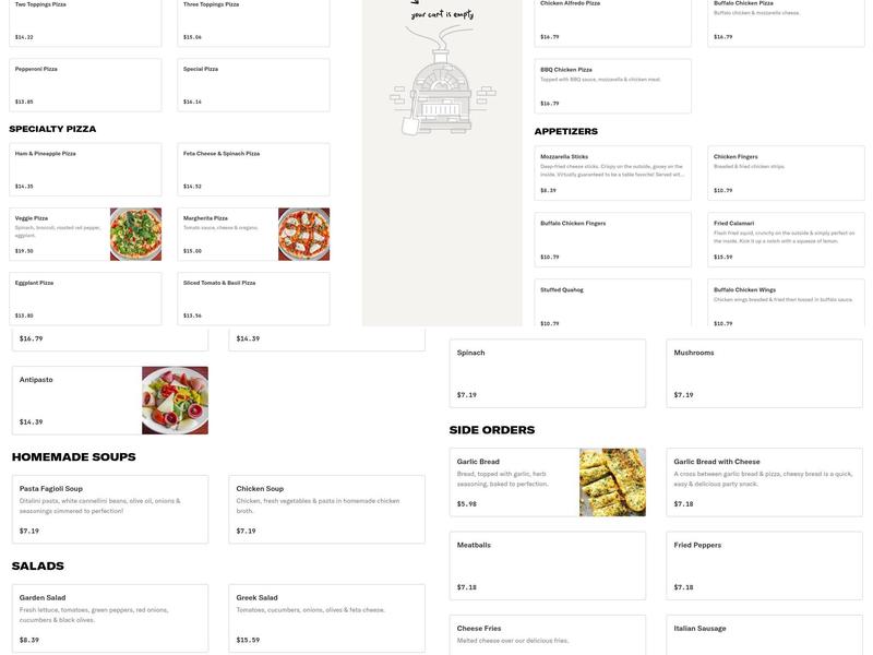 Frank & John From Italy Menu