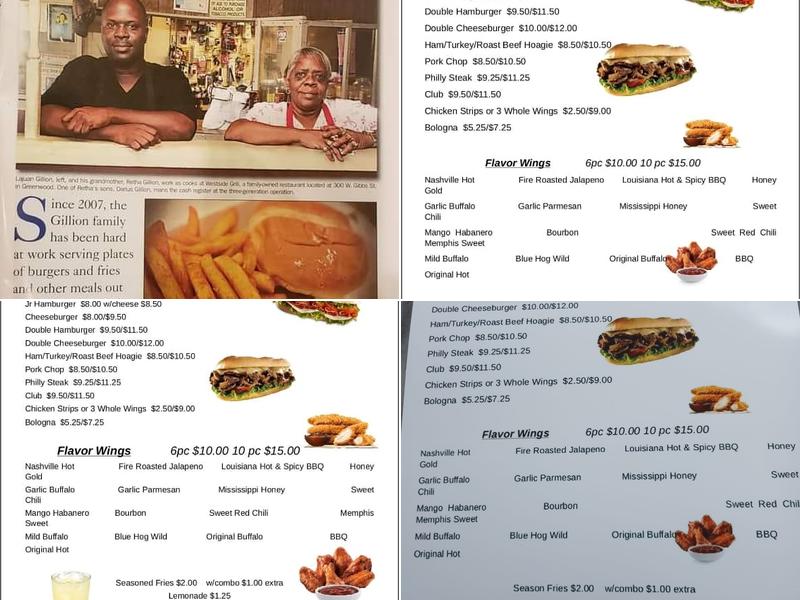Westside Menu