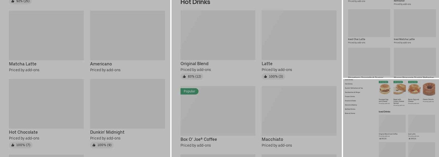 Dunkin' Menu