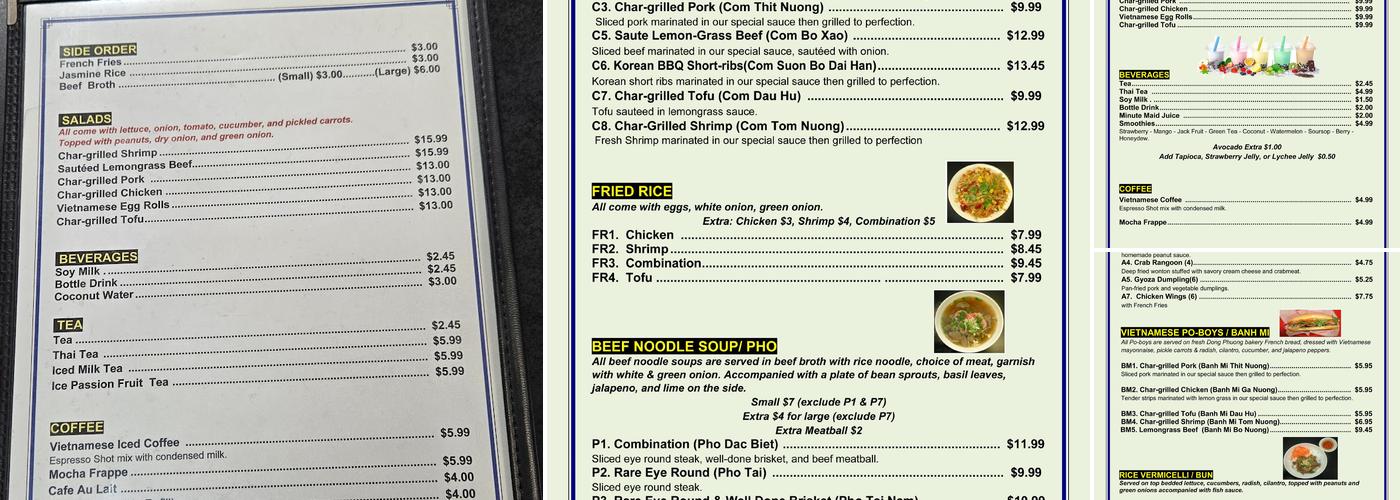 Beignets & More Menu