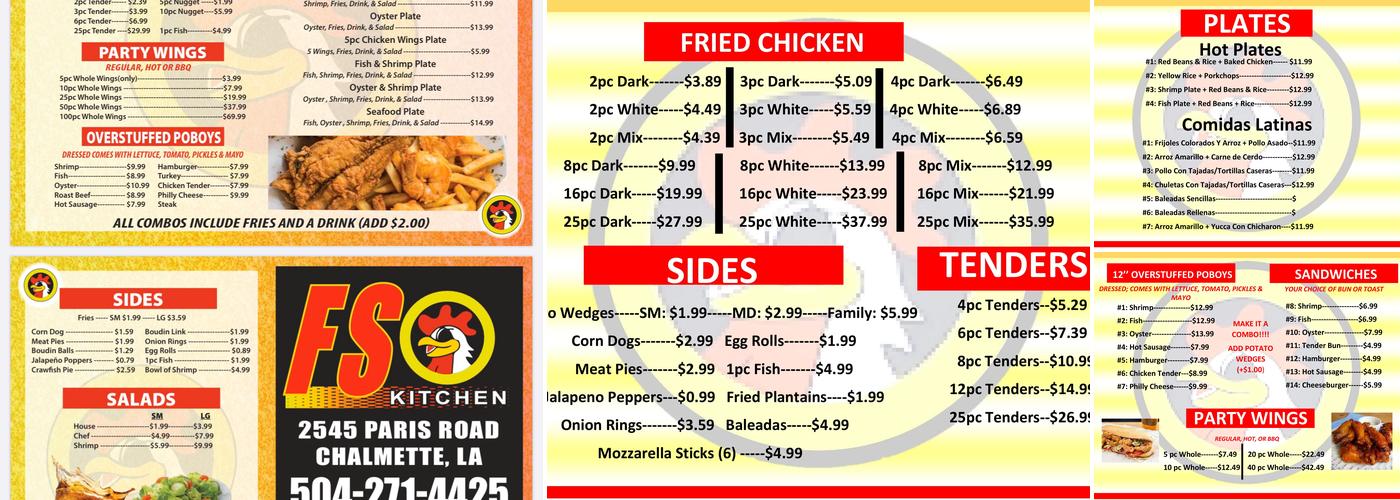 Fast stop (Hoffer's) Menu