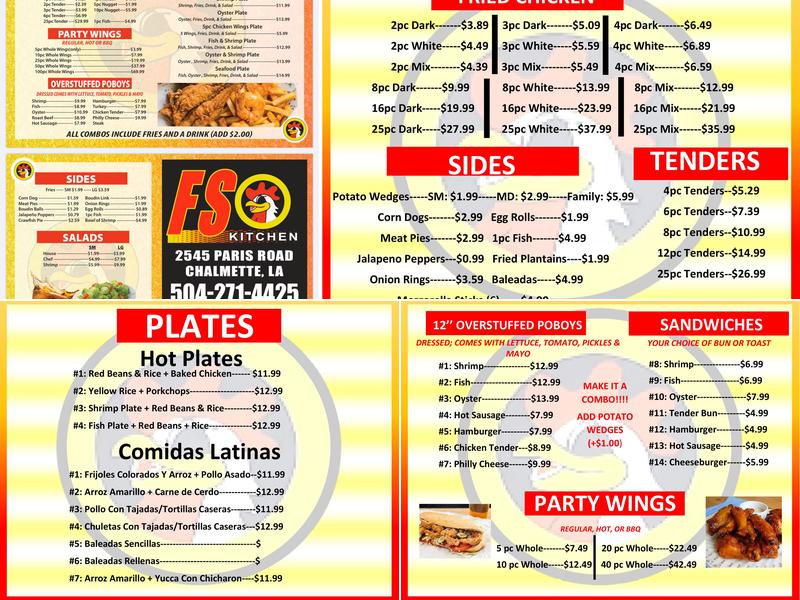 Fast stop (Hoffer's) Menu