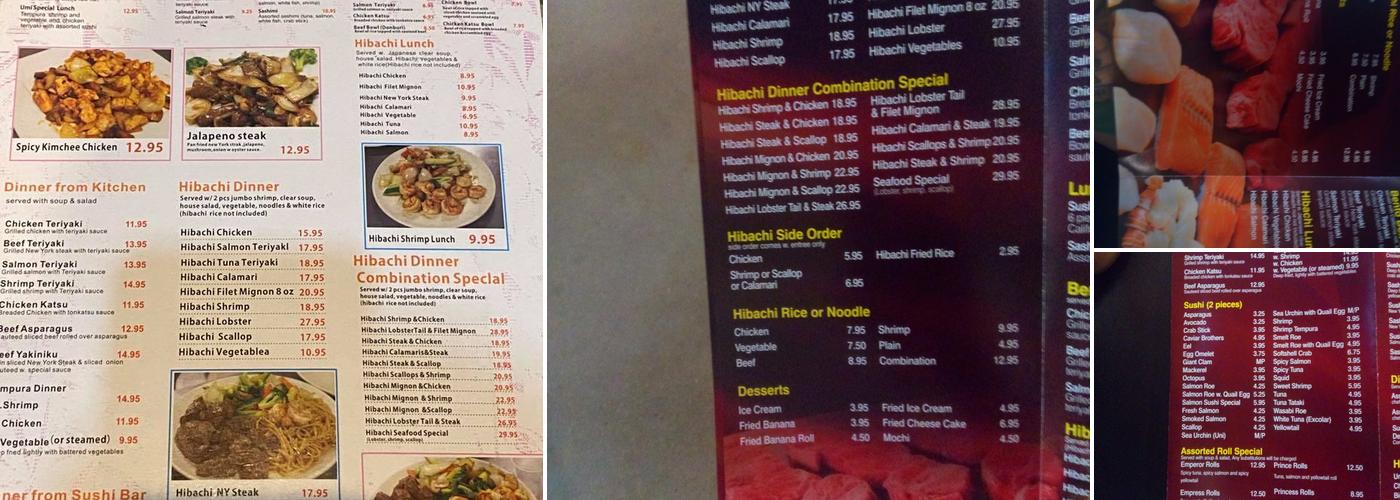 Umi Sushi & Hibachi Grill Menu