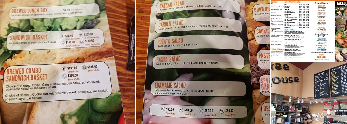 Brewed Awakenings Coffee House Cranston Menu