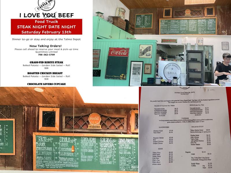 Talmo Market Grill Menu