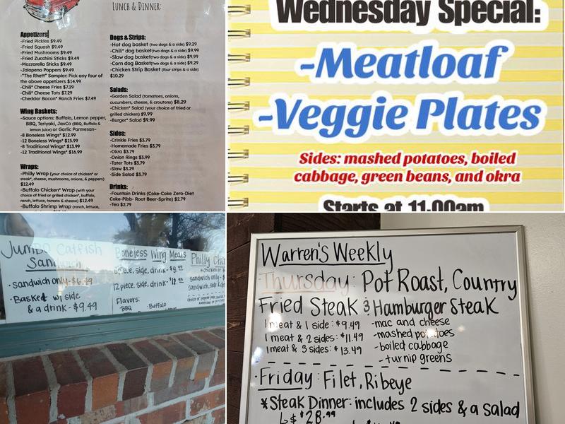 Warren's Breakfast & Grill Menu