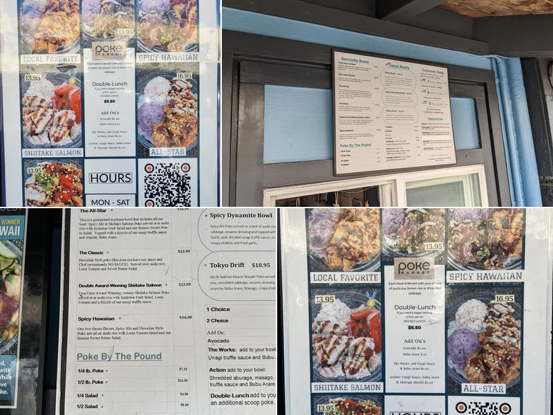 Poke Market, LLC Menu