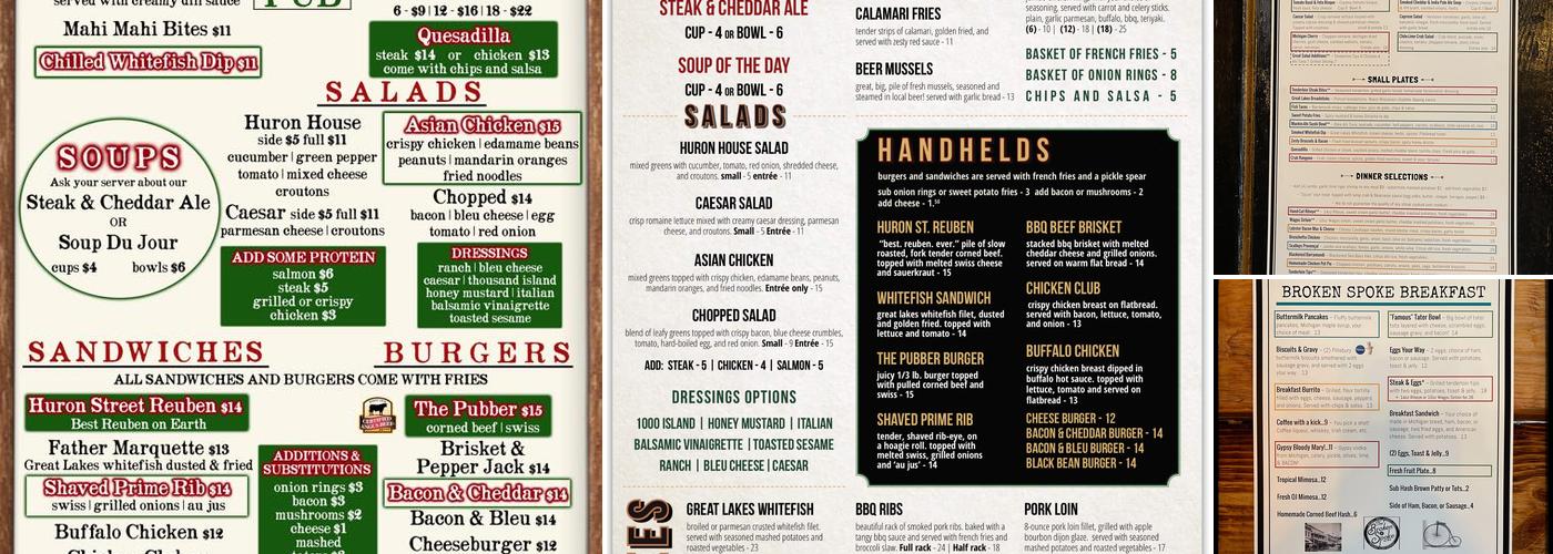 The Broken Spoke Menu