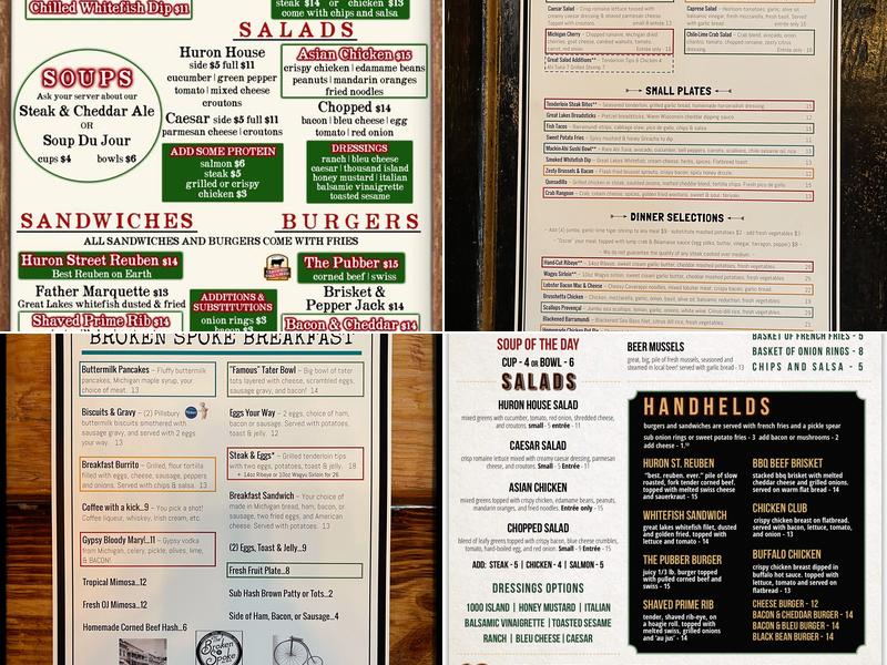 The Broken Spoke Menu