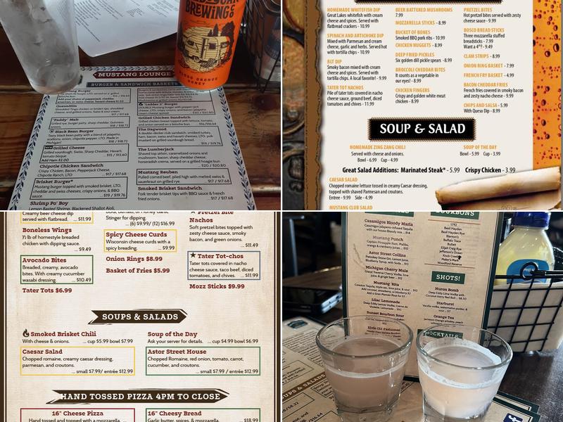 Mustang Lounge Menu