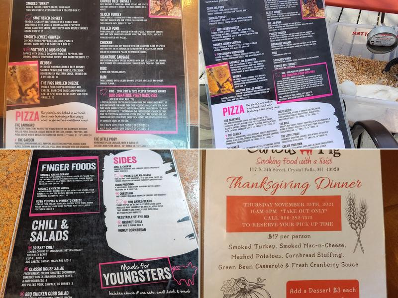 Curious Pig Menu