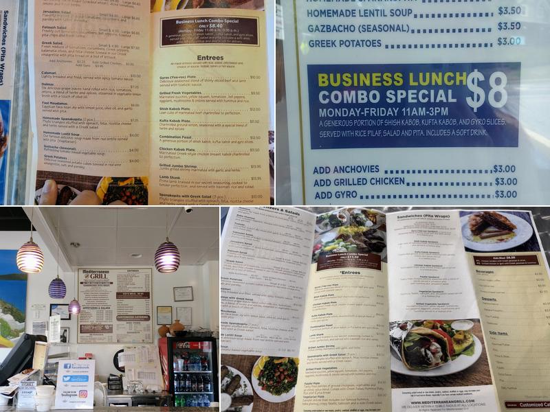 Mediterranean Grill Menu