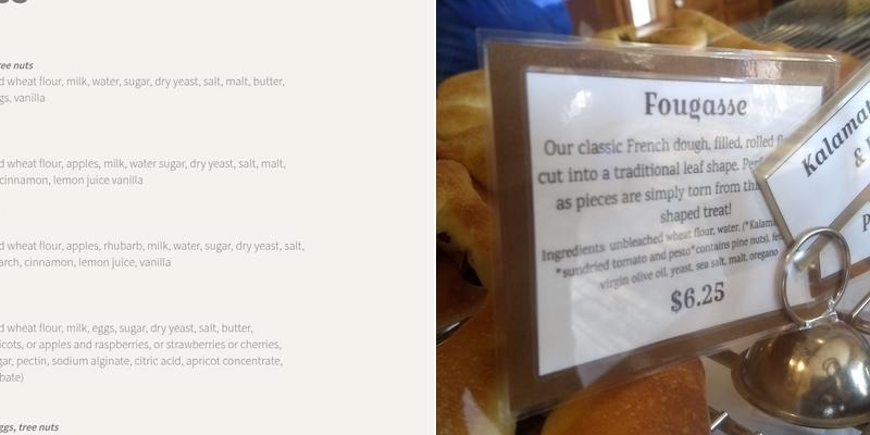 Ashland Baking Co Menu