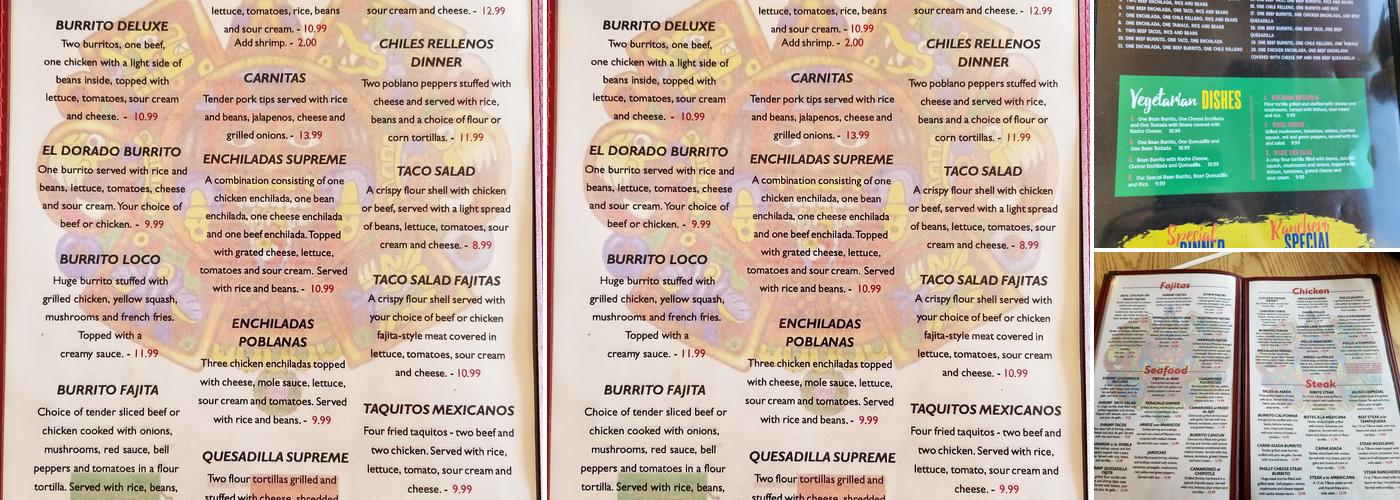 EL TARASCO Menu