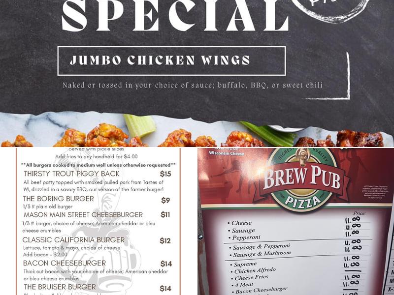 The Thirsty Trout Menu