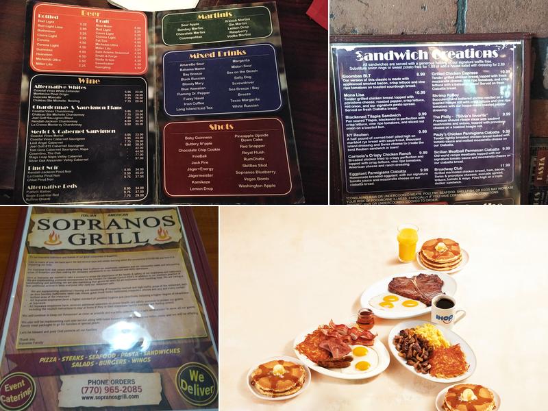 IHOP Menu