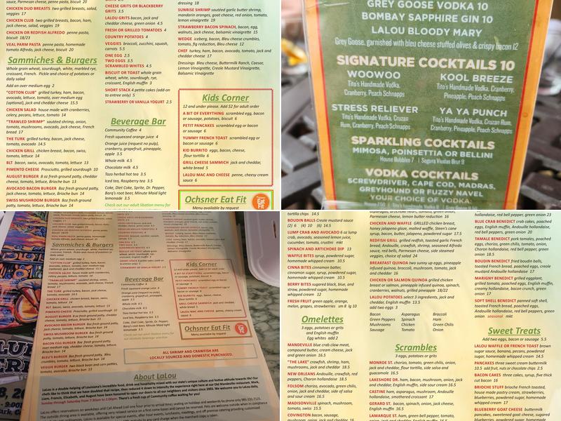 LaLou Menu
