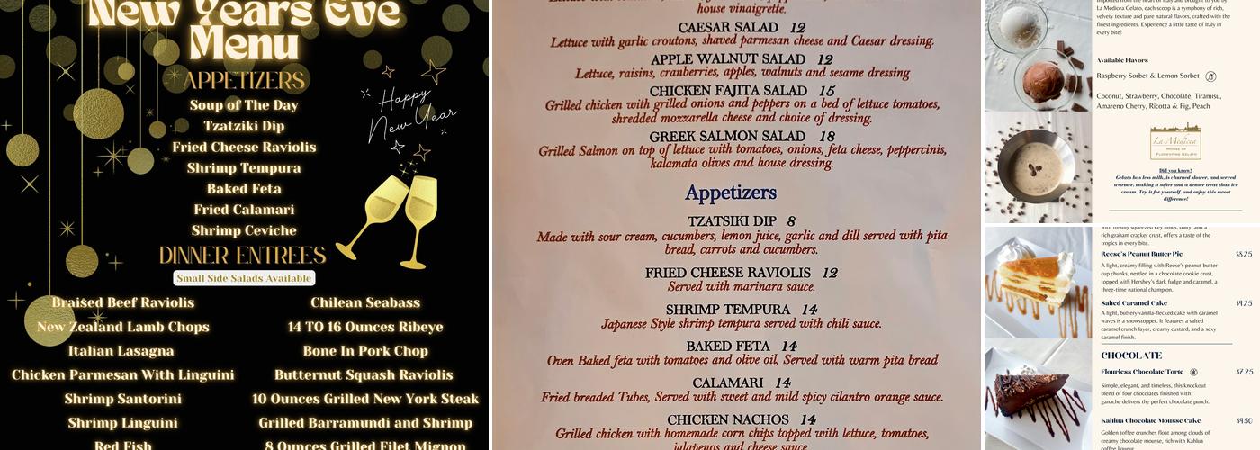 Ricardo's Kouzzina Menu