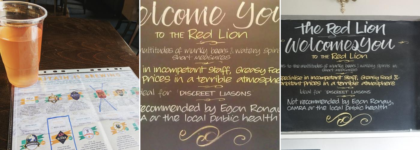 The Red Lion Inn Menu