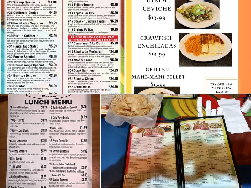 Hacienda Real Menu