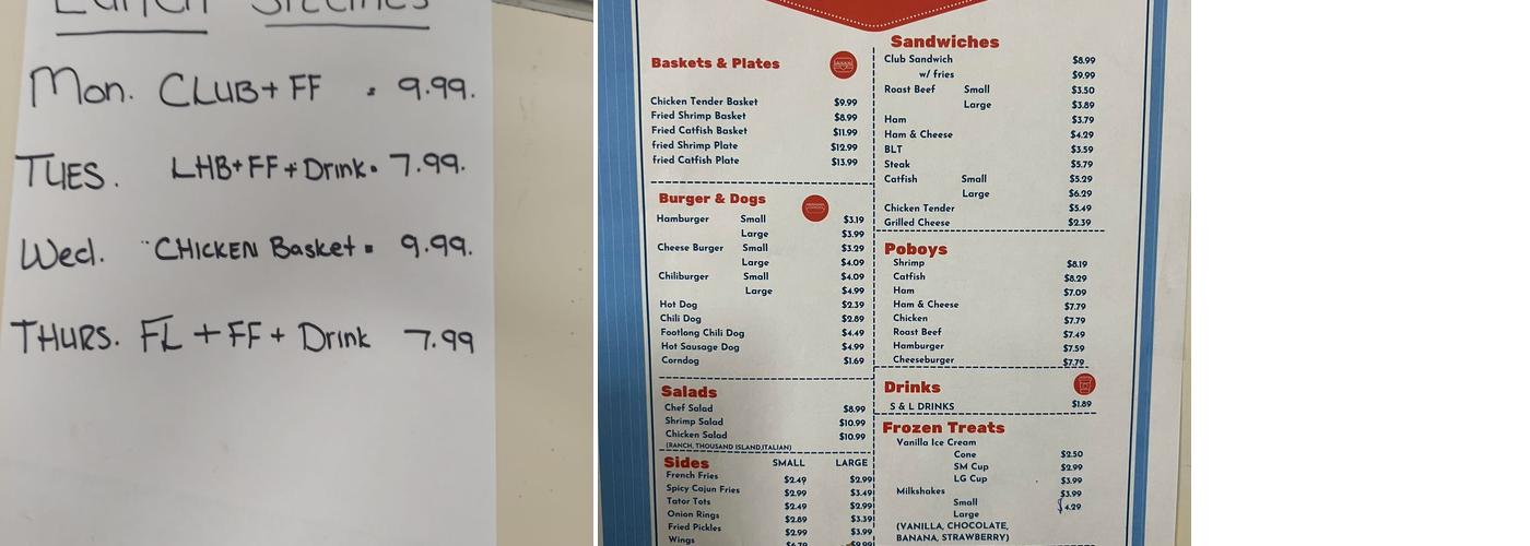 Star Drive In Menu
