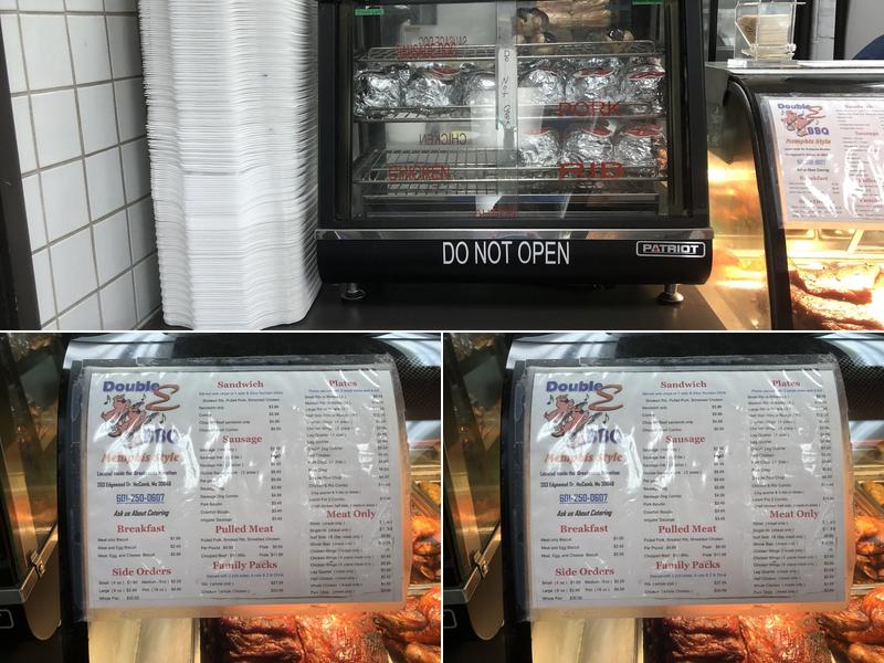 Double E Barbecue Menu
