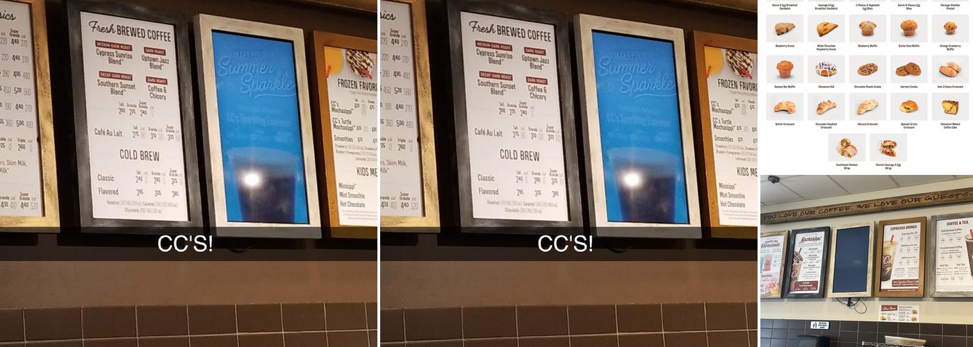 CC's Coffee House Menu