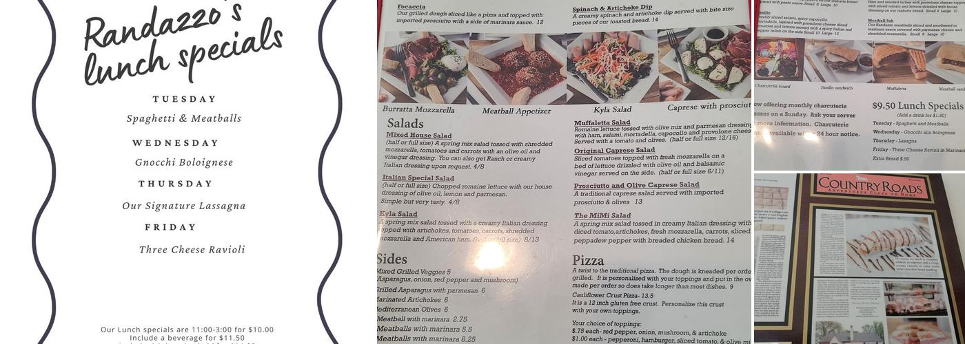 Randazzo’s Italian Market Menu