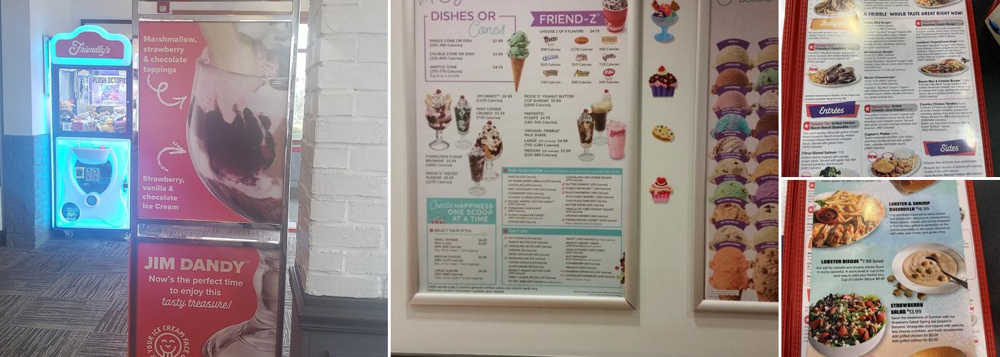 Friendly's Menu