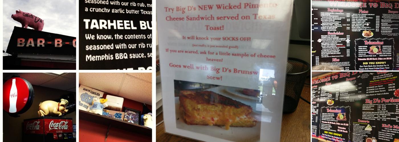 Big D's BBQ Menu