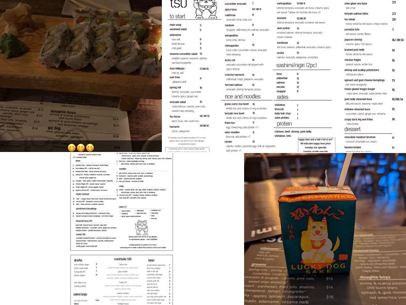 Tsu Menu