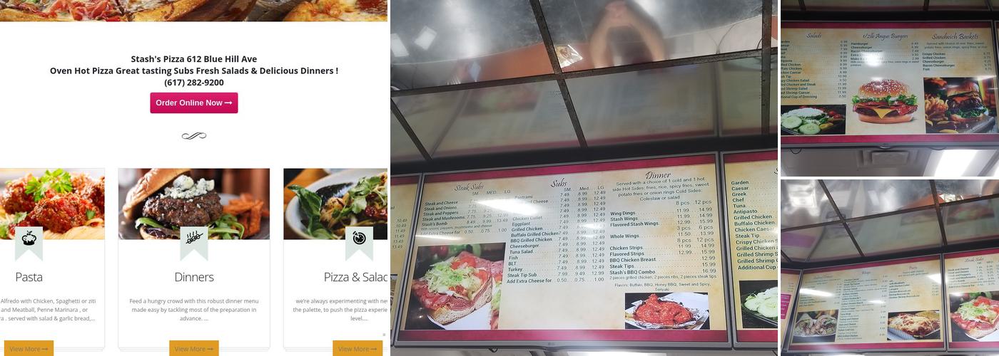 Stash's Pizza Menu