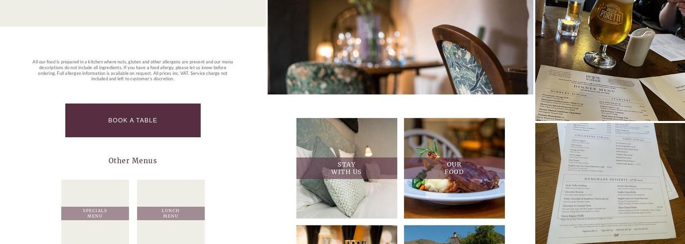 Horse & Farrier Menu