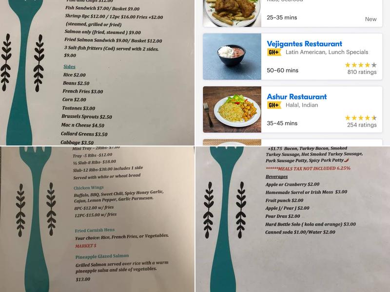 Levi's Restaurant Menu