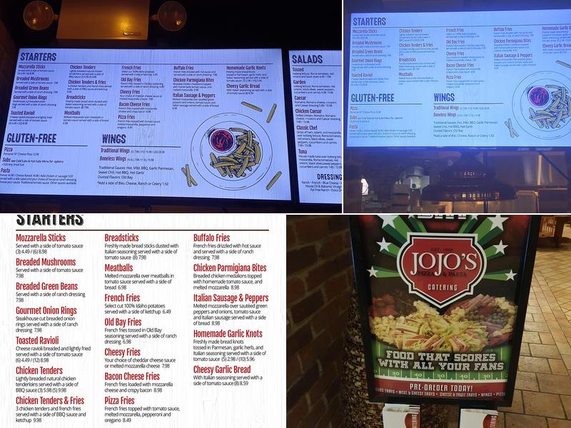 JoJo's Pizza & Pasta Main Street Menu