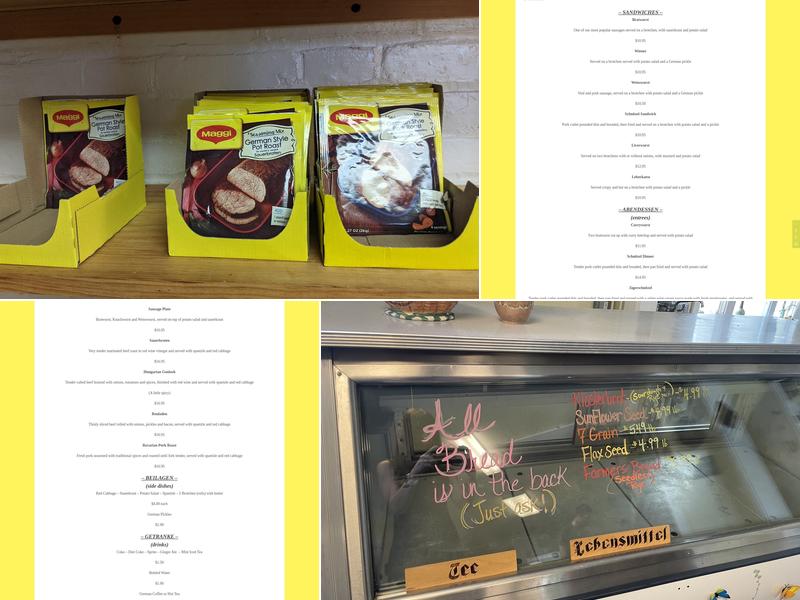Josie's German Restaurant And Market Menu