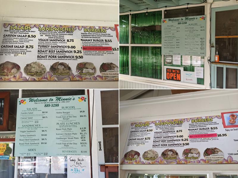 Minnie's Ohana Lim Style Menu