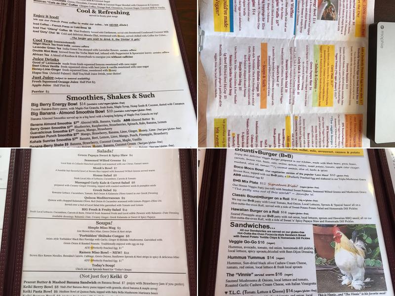 Sweet Potato Kitchen and Bakery Menu