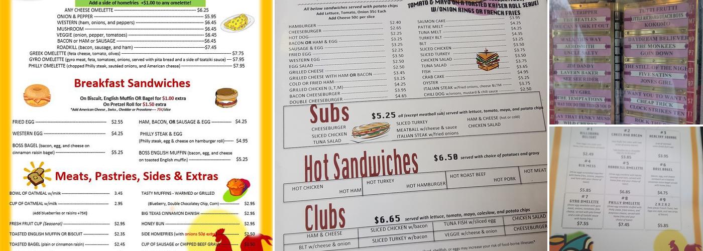 Wolfe’s Diner Menu