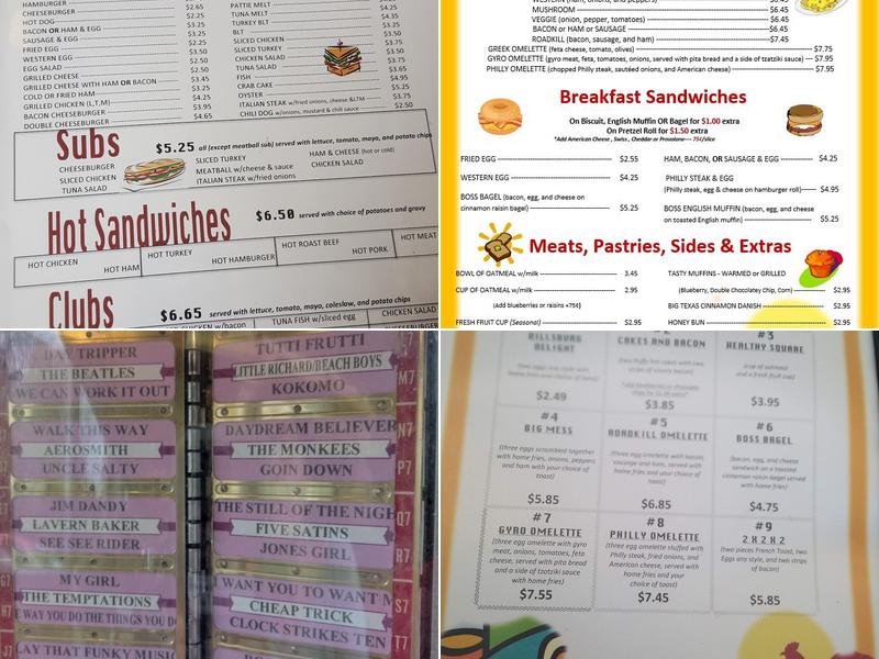 Wolfe’s Diner Menu