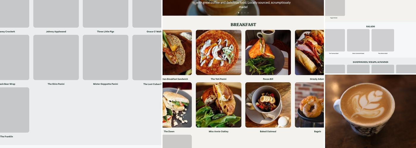 Folklore Coffee & Co. Menu