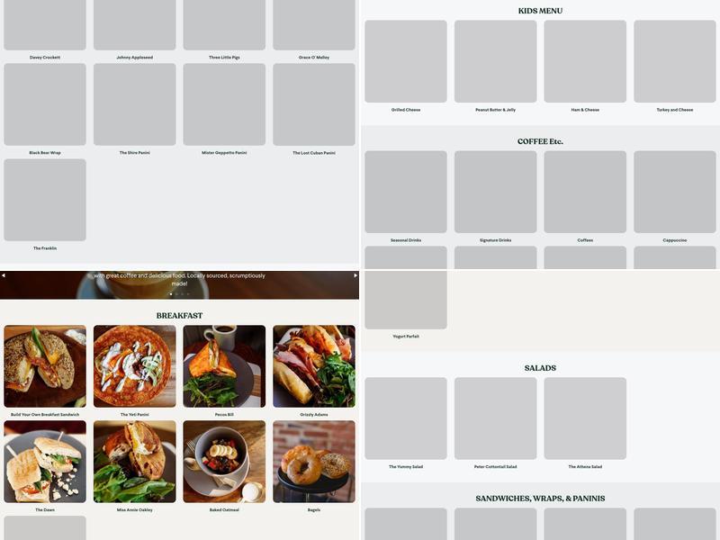 Folklore Coffee & Co. Menu