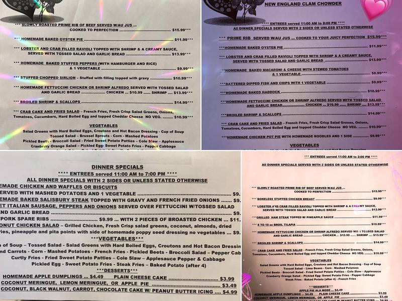 Columbia Family Restaurant Menu