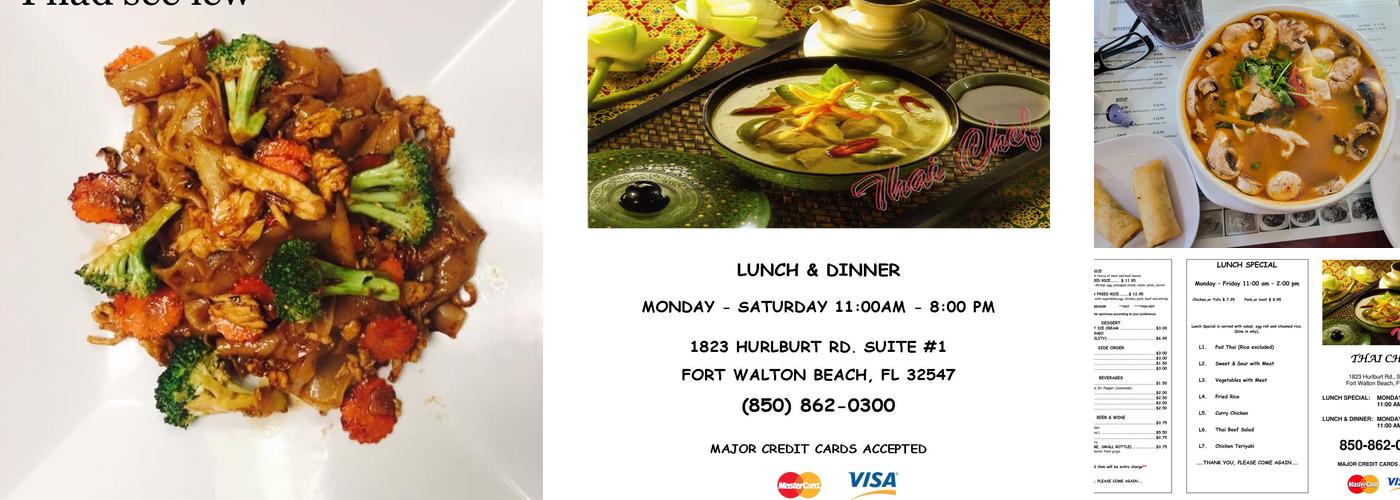 Thai Chef Menu