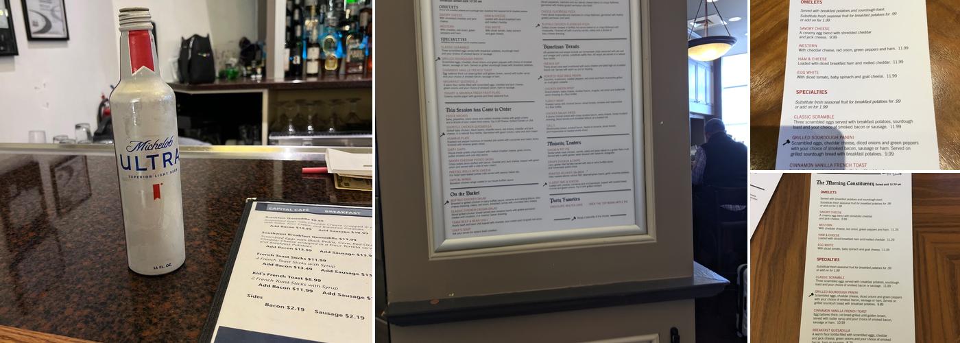 Capital Cafe Menu