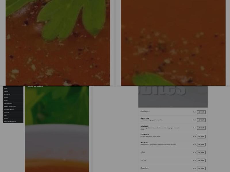 Khana Indian Bistro Menu